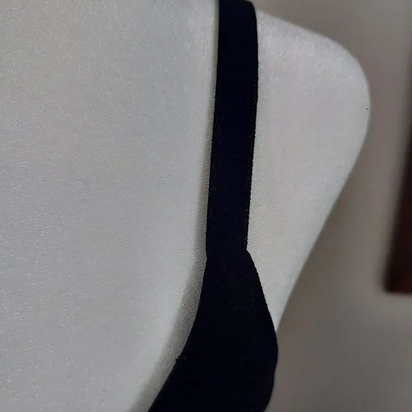 AFTER DARK Little Black Dress Sleeveless Skinny Strap SZ 16 - Picture 9 of 15